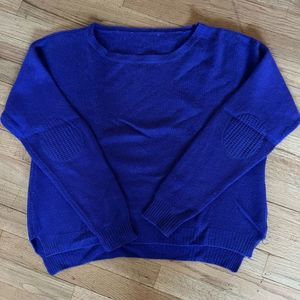 Vintage Royal Blue Cashmere Sweater L